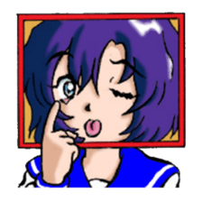 Girl over the monitor sticker #1874236