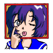 Girl over the monitor sticker #1874236