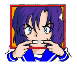 Girl over the monitor sticker #1874237