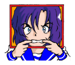 Girl over the monitor sticker #1874237