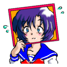 Girl over the monitor sticker #1874238