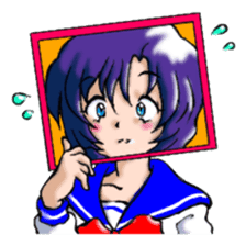 Girl over the monitor sticker #1874238