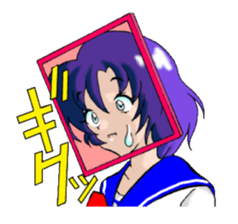 Girl over the monitor sticker #1874239