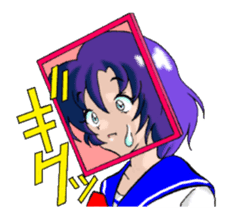 Girl over the monitor sticker #1874239