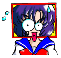 Girl over the monitor sticker #1874240