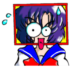 Girl over the monitor sticker #1874240