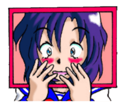 Girl over the monitor sticker #1874241