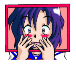 Girl over the monitor sticker #1874241