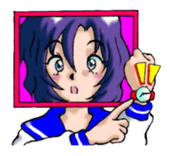 Girl over the monitor sticker #1874242