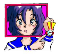 Girl over the monitor sticker #1874242