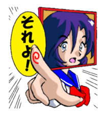 Girl over the monitor sticker #1874243