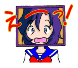 Girl over the monitor sticker #1874246