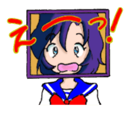 Girl over the monitor sticker #1874246