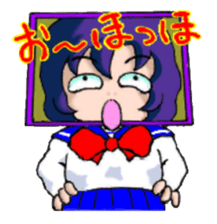 Girl over the monitor sticker #1874247