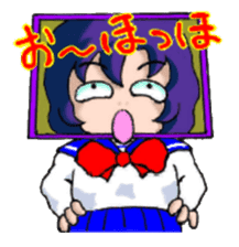 Girl over the monitor sticker #1874247