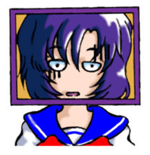 Girl over the monitor sticker #1874249