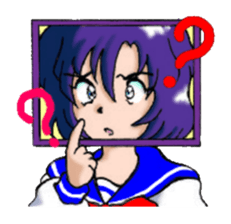 Girl over the monitor sticker #1874250