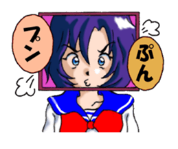 Girl over the monitor sticker #1874251