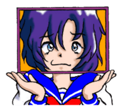 Girl over the monitor sticker #1874252