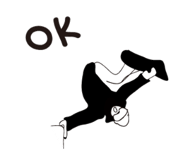 SNOWBOADER monotone sticker #1874393