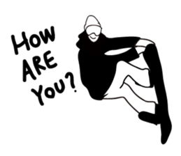 SNOWBOADER monotone sticker #1874403