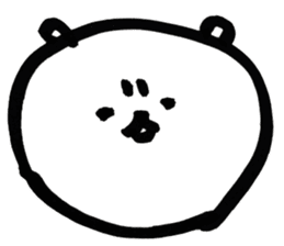 Dorry  Sticker of a surreal white bear sticker #1874431