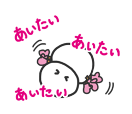 Snowman in love. sticker #1875580