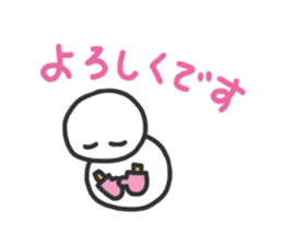 Snowman in love. sticker #1875590