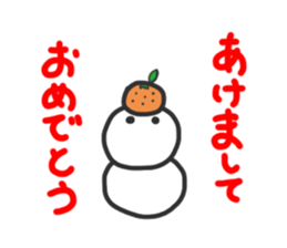 Snowman in love. sticker #1875596