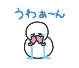 Snowman in love. sticker #1875599