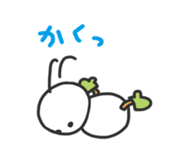 Snowman in love. sticker #1875604