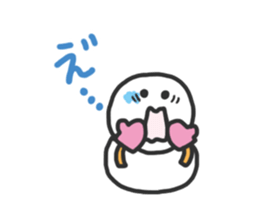 Snowman in love. sticker #1875611