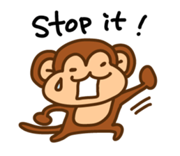 A friendly monkey sticker #1875613