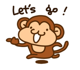 A friendly monkey sticker #1875615