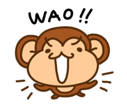 A friendly monkey sticker #1875617