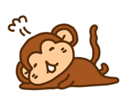A friendly monkey sticker #1875621