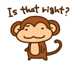 A friendly monkey sticker #1875623