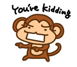 A friendly monkey sticker #1875627
