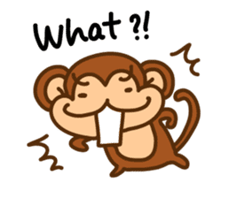 A friendly monkey sticker #1875629