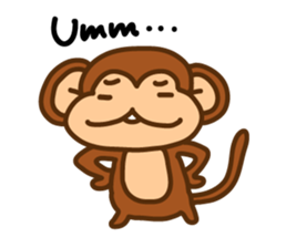 A friendly monkey sticker #1875630
