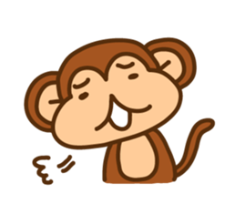 A friendly monkey sticker #1875632