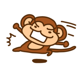 A friendly monkey sticker #1875633