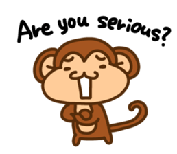A friendly monkey sticker #1875635