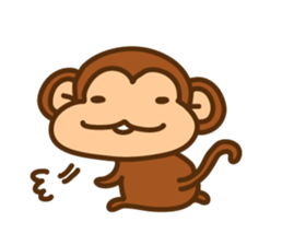 A friendly monkey sticker #1875636