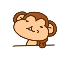 A friendly monkey sticker #1875637