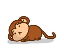 A friendly monkey sticker #1875639