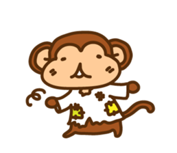 A friendly monkey sticker #1875640