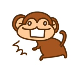 A friendly monkey sticker #1875642