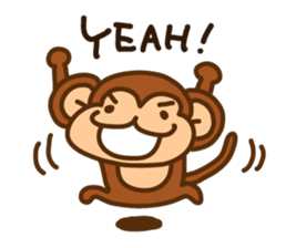 A friendly monkey sticker #1875643