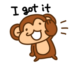 A friendly monkey sticker #1875644